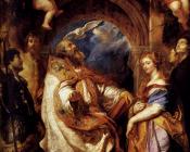 彼得 保罗 鲁本斯 : Saint Gregory With Saints Domitilla, Maurus, And Papianus